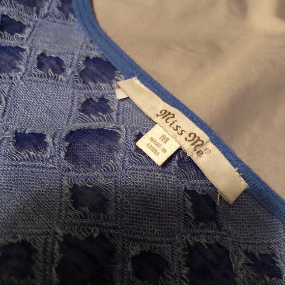 Miss Me 1/2 open Razor Tank - Picture 2 of 3